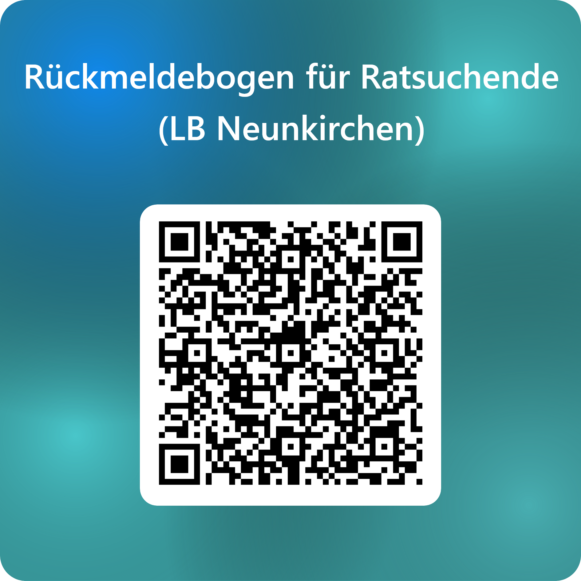 QRCode für Rückmeldebogen für Ratsuchende (LB Neunkirchen)
